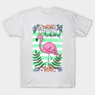 Majestically Awkward King Flamingo T-Shirt